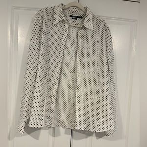 Ralph Lauren Non-Iron button down polka dot top size XXL